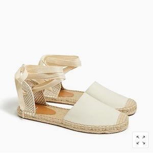 J. Crew Lace-Up D’Orsay Espadrille Sandals